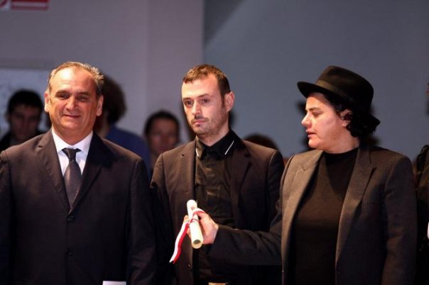 Lucio Nisi, Sergio Tavelli, Pinky alla consegna dell'Ambrogino d'Oro  2009. Manca Nicola Guiducci ma lo incontreremo dopo