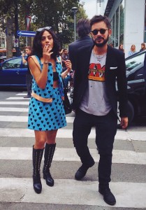 Tiberio e Marcellina per  Milano in piena fashion week