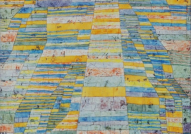 "Strada principale e strade secondarie" di Paul Klee.