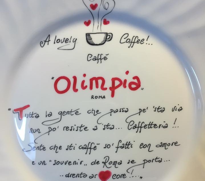 Una dedica speciale al Caffè Olimpia.
