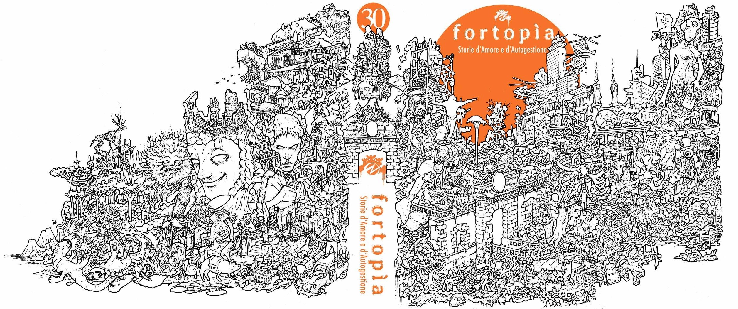 La copertina di "Fortopía " realizzata da Enrico D Elia.