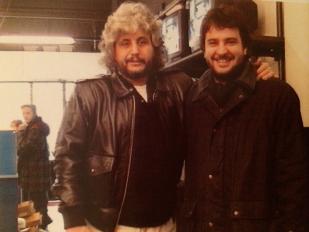 Luciano Linzi con Pino Daniele, a Milano