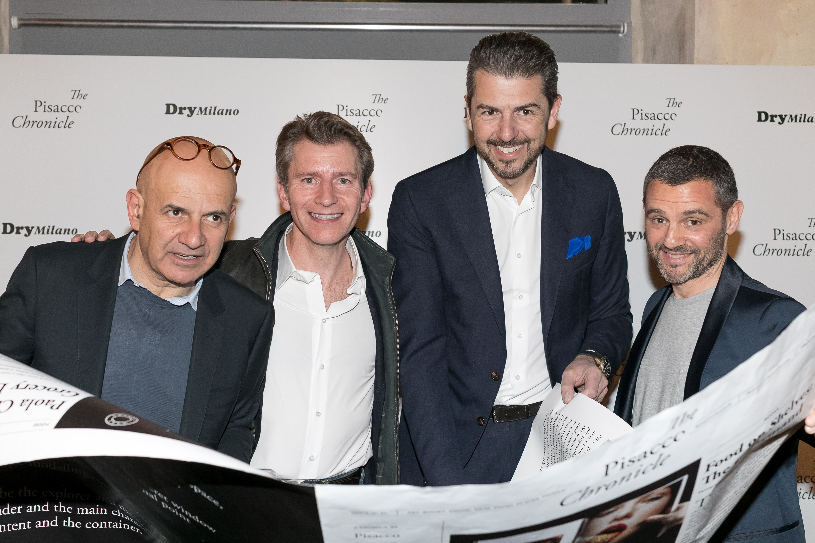 I soci del Dry. Da sinistra: Tiziano Vudafieri, Diego Rigatti, Andrea Berton e Giovanni Fiorin