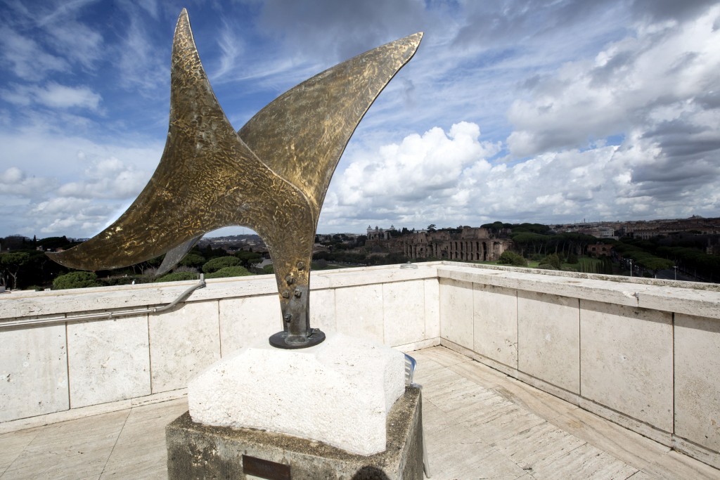 07 March 2018, Rome, Italy - Publication photos - Artworks donated by Member States. FAO Headquarters.Bronze sculpture